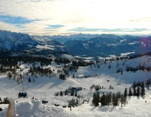 Výhled do údolí z Tauplitz